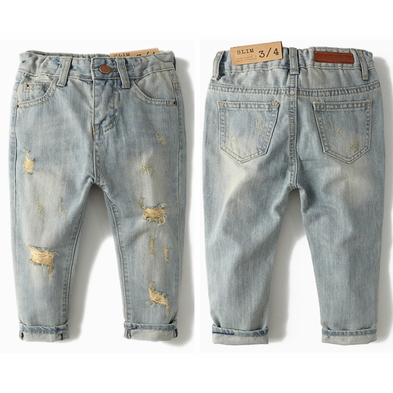 Kids Jeans Children Pants Denim Trousers