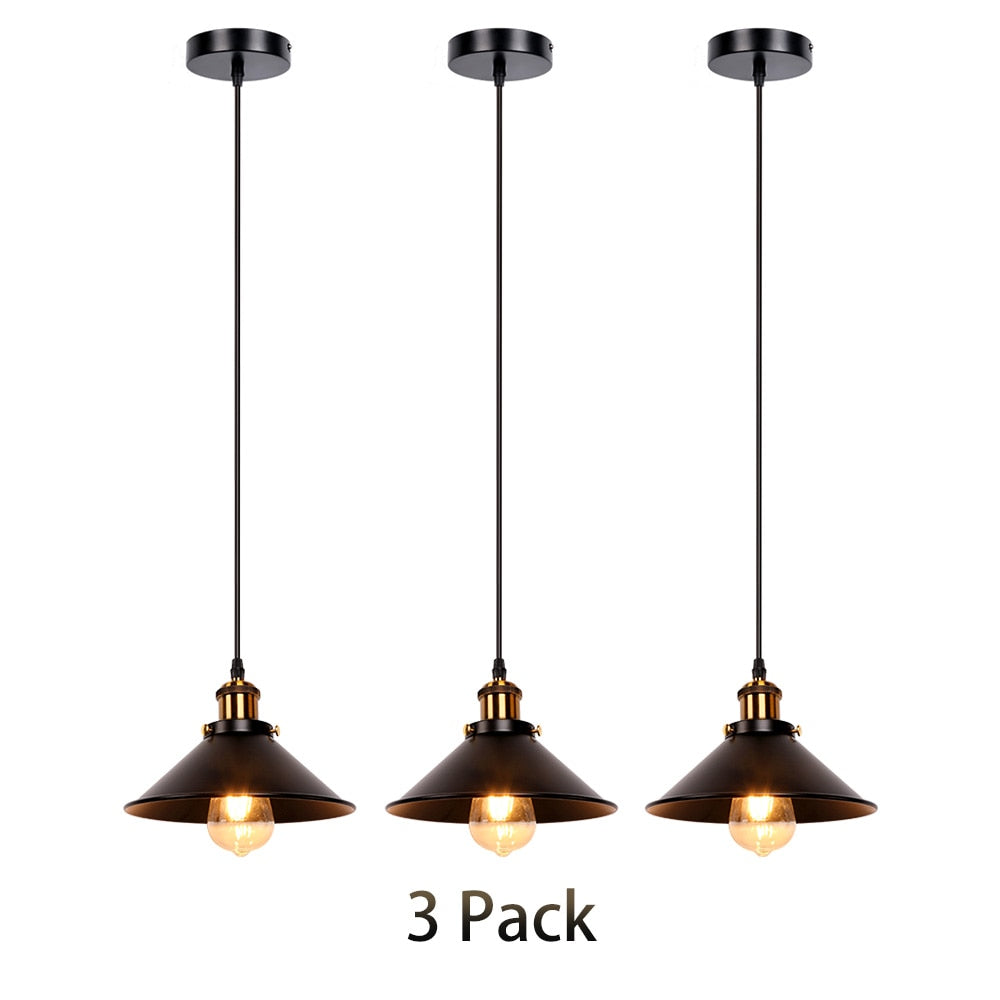 Industrial Retro Iron Interior Decoration LED E27 Pendant Light Small Pendant Lamps