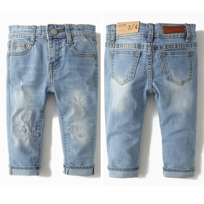 Kids Jeans Children Pants Denim Trousers