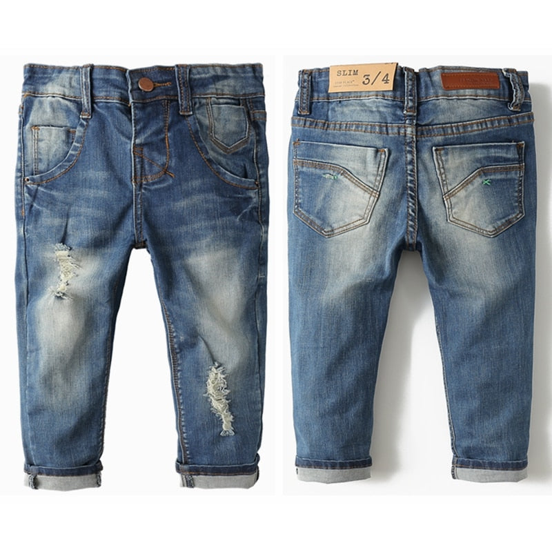 Kids Jeans Children Pants Denim Trousers