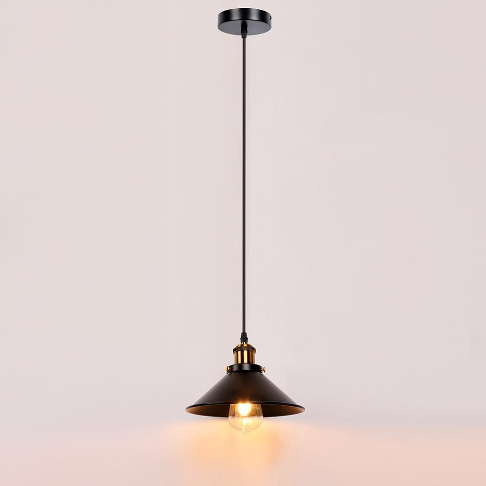 Industrial Retro Iron Interior Decoration LED E27 Pendant Light Small Pendant Lamps