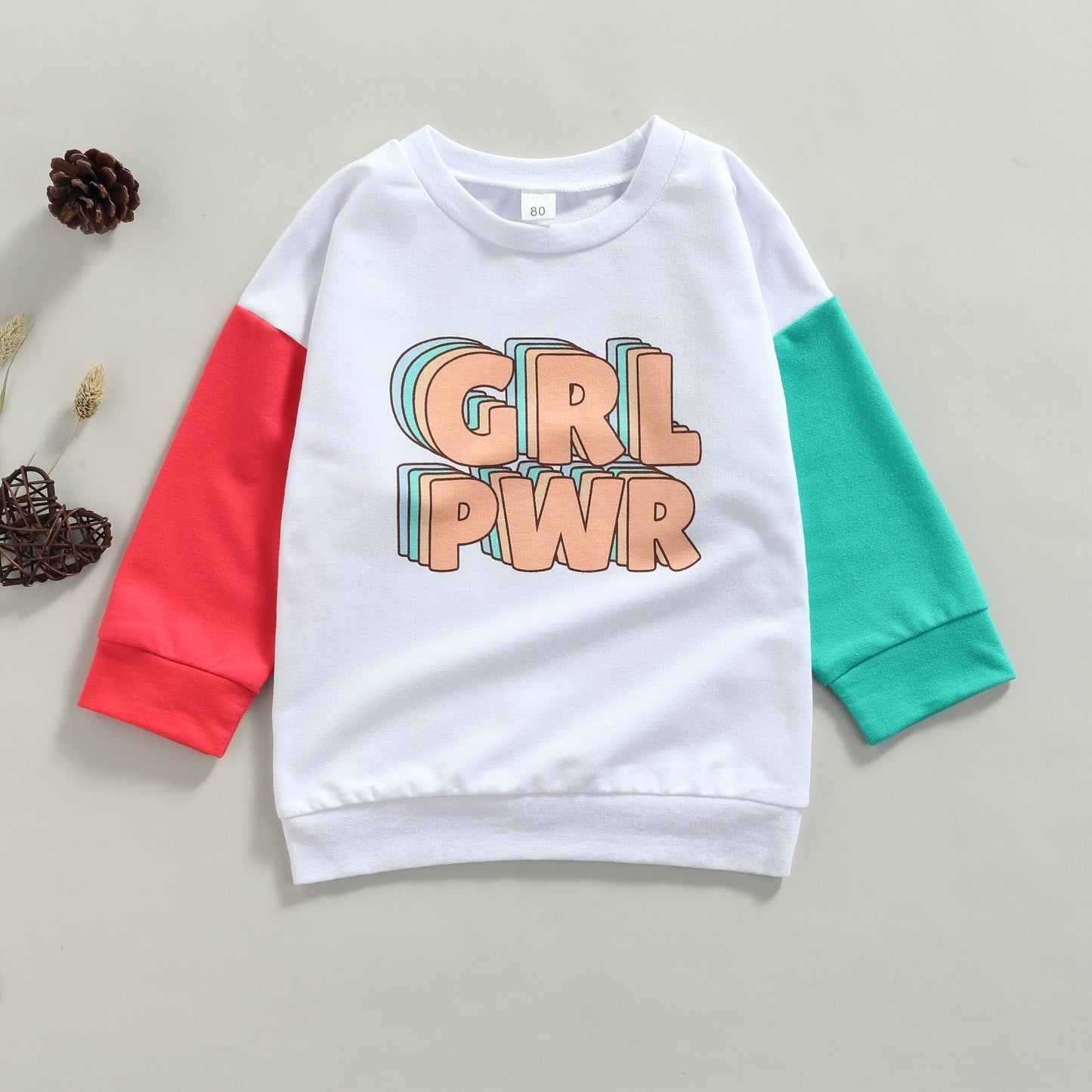 Children's fashion Sweatshirts Autumn Long Sleeve Letter Printed Top Shirts