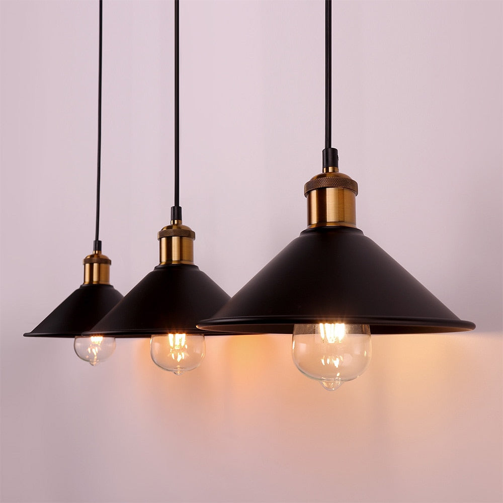 Industrial Retro Iron Interior Decoration LED E27 Pendant Light Small Pendant Lamps