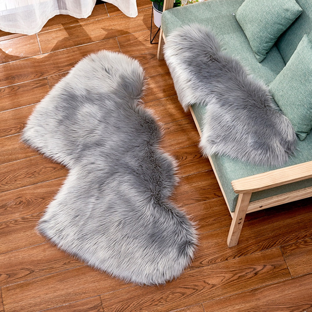 Carpets For Living Room Double Love Heart Shaggy Area Rugs