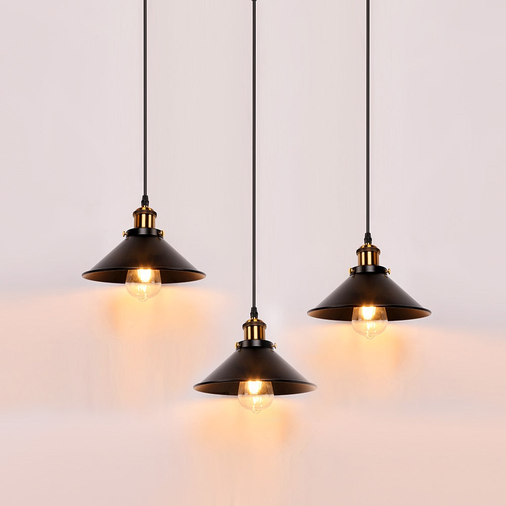 Industrial Retro Iron Interior Decoration LED E27 Pendant Light Small Pendant Lamps