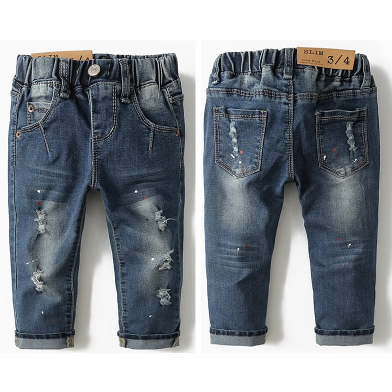 Kids Jeans Children Pants Denim Trousers