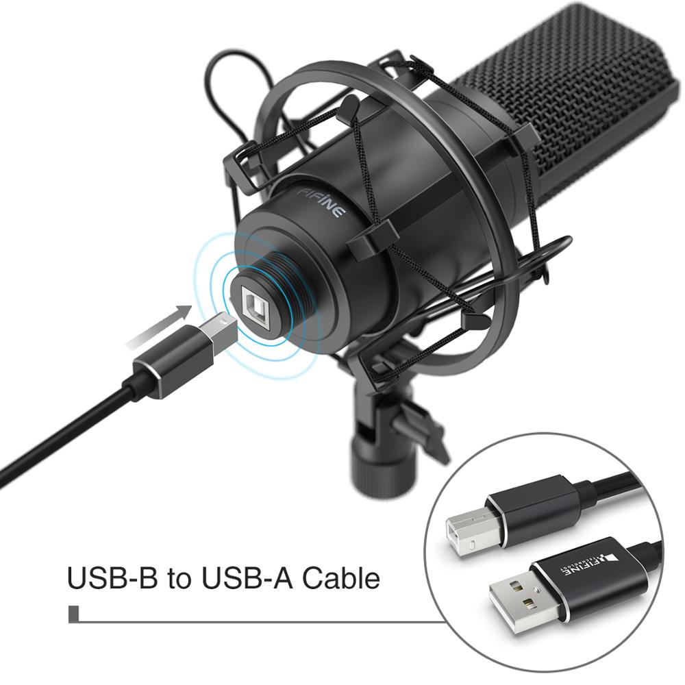 USB PC Condenser Microphone with Adjustable desktop mic arm shock mount for  Studio Recording Vocals  Voice, Vlog, Audio