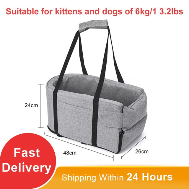 Portable pet Bed Travel Car Safety Pet Seat Transport pet Carrier Protector For Small pets