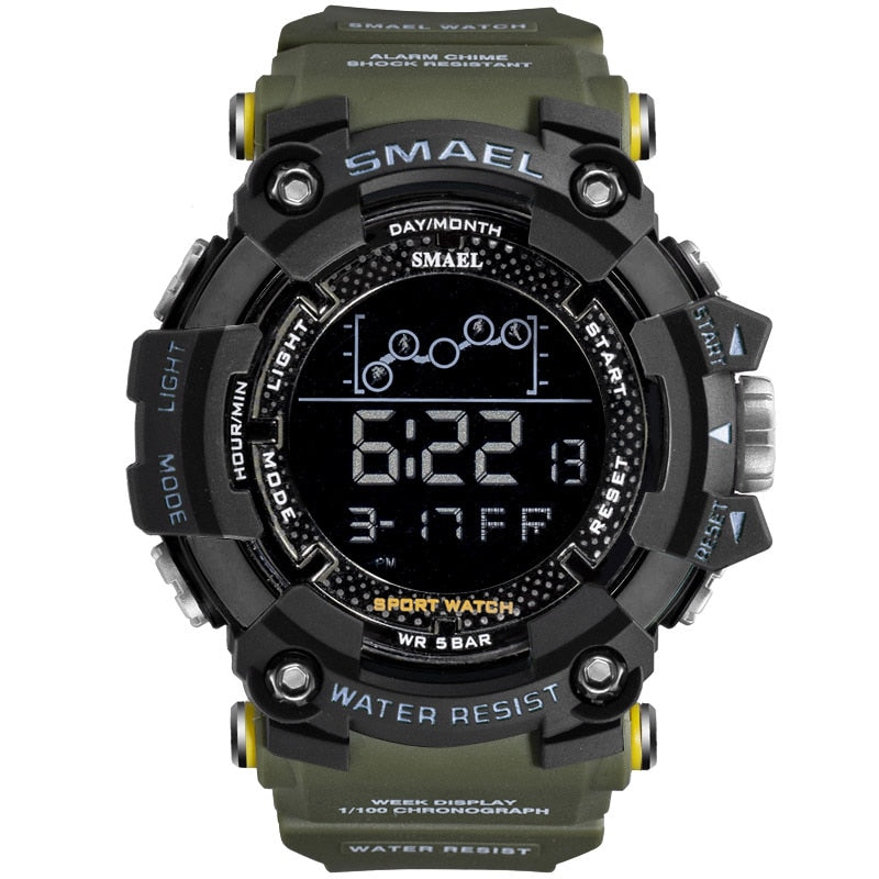 Water resistant Sport Military Watch Digital