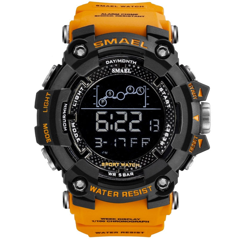 Water resistant Sport Military Watch Digital