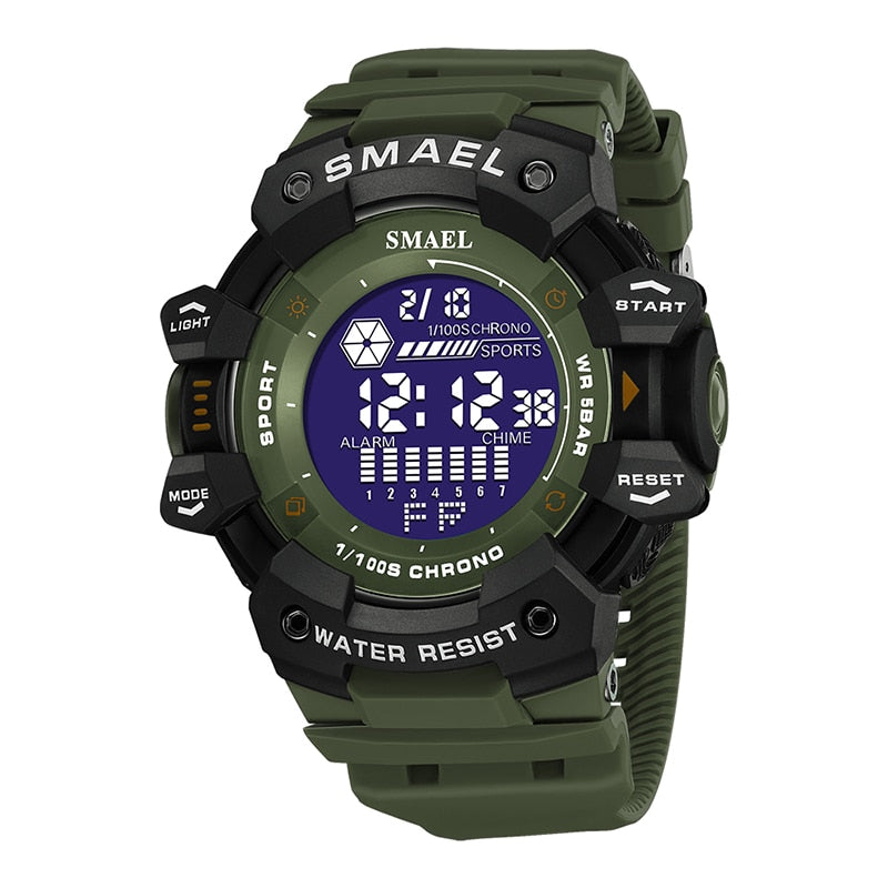 Water resistant Sport Military Watch Digital