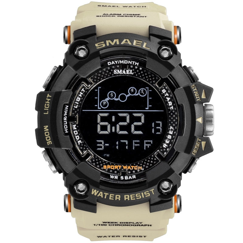 Water resistant Sport Military Watch Digital