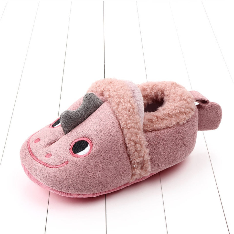 Baby Shoes Adorable Infant Slippers Toddler Baby Boy Girl Knit Crib Shoes Cute Cartoon Anti-slip Prewalker Baby Slippers