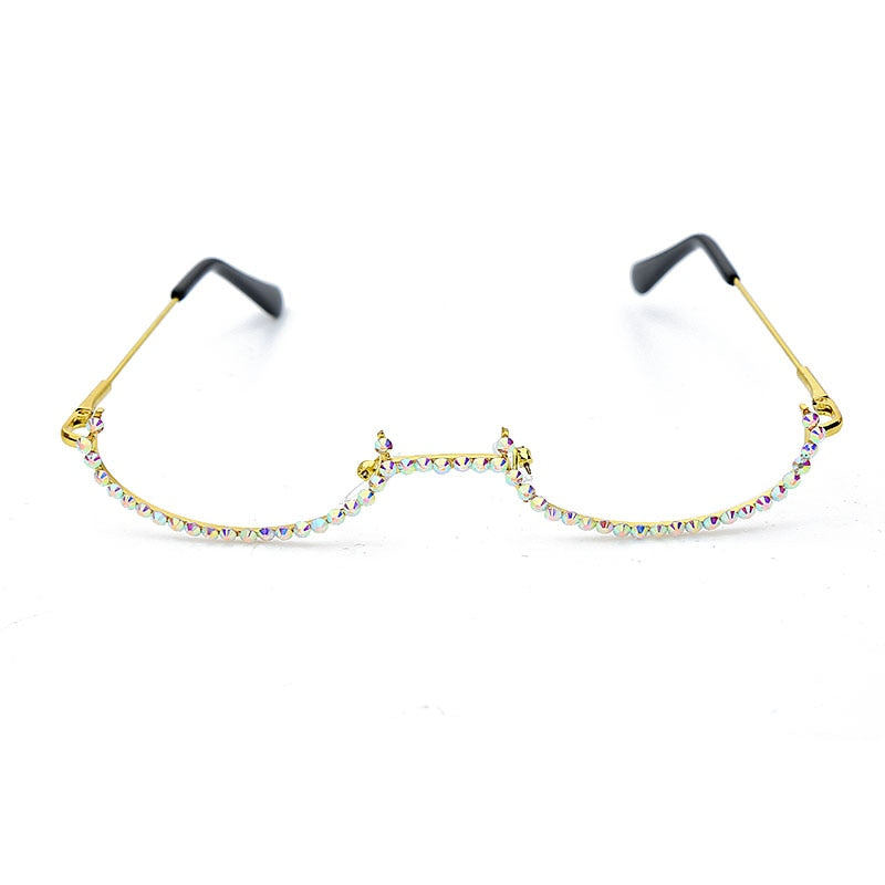 Rhinestone Eyeglass Frames Eye Glasses Frames For Women Diamond Eye Glasses Frames For Men Eyewear Sunglasses Decoration